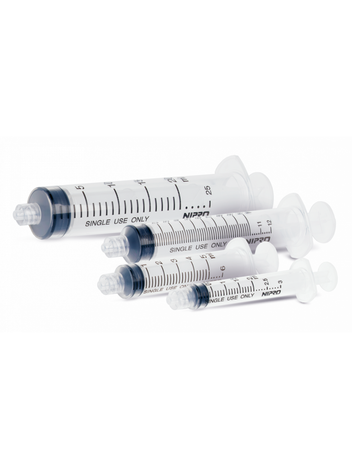 Jeringa tres cuerpos cono luer lock Nipro