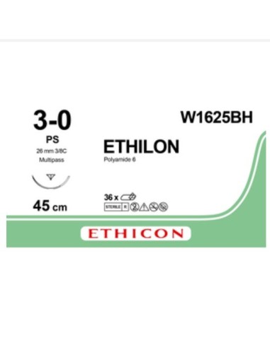 Sutura no absorbible Ethilon 3/0 [36u]