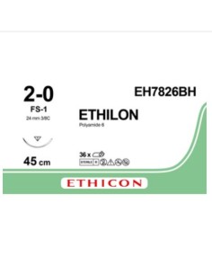 Sutura no absorbible Ethilon 2/0 [36u]