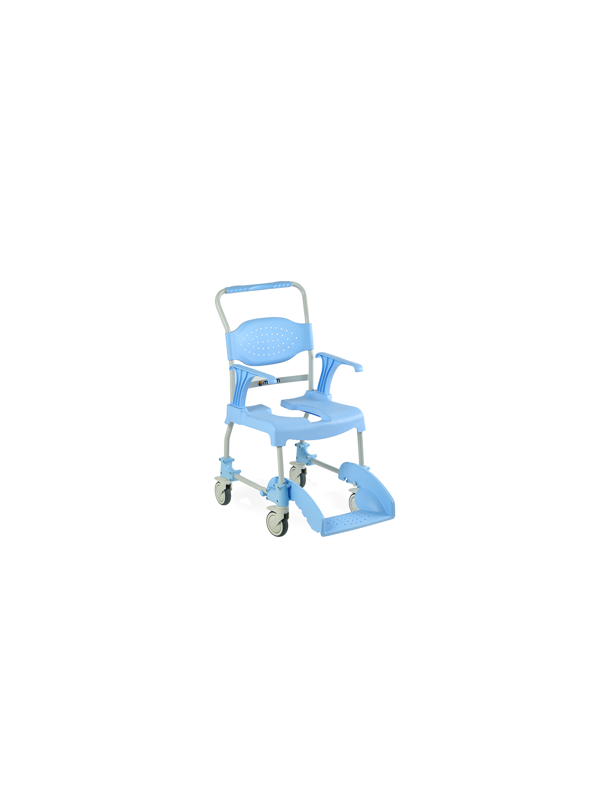 Silla de ducha y aseo con ruedas Moem