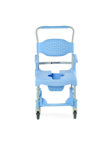 Silla de ducha y aseo con ruedas Moem Silla de ducha y aseo con ruedas Moem