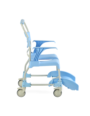 Silla de ducha y aseo con ruedas Moem Silla de ducha y aseo con ruedas Moem