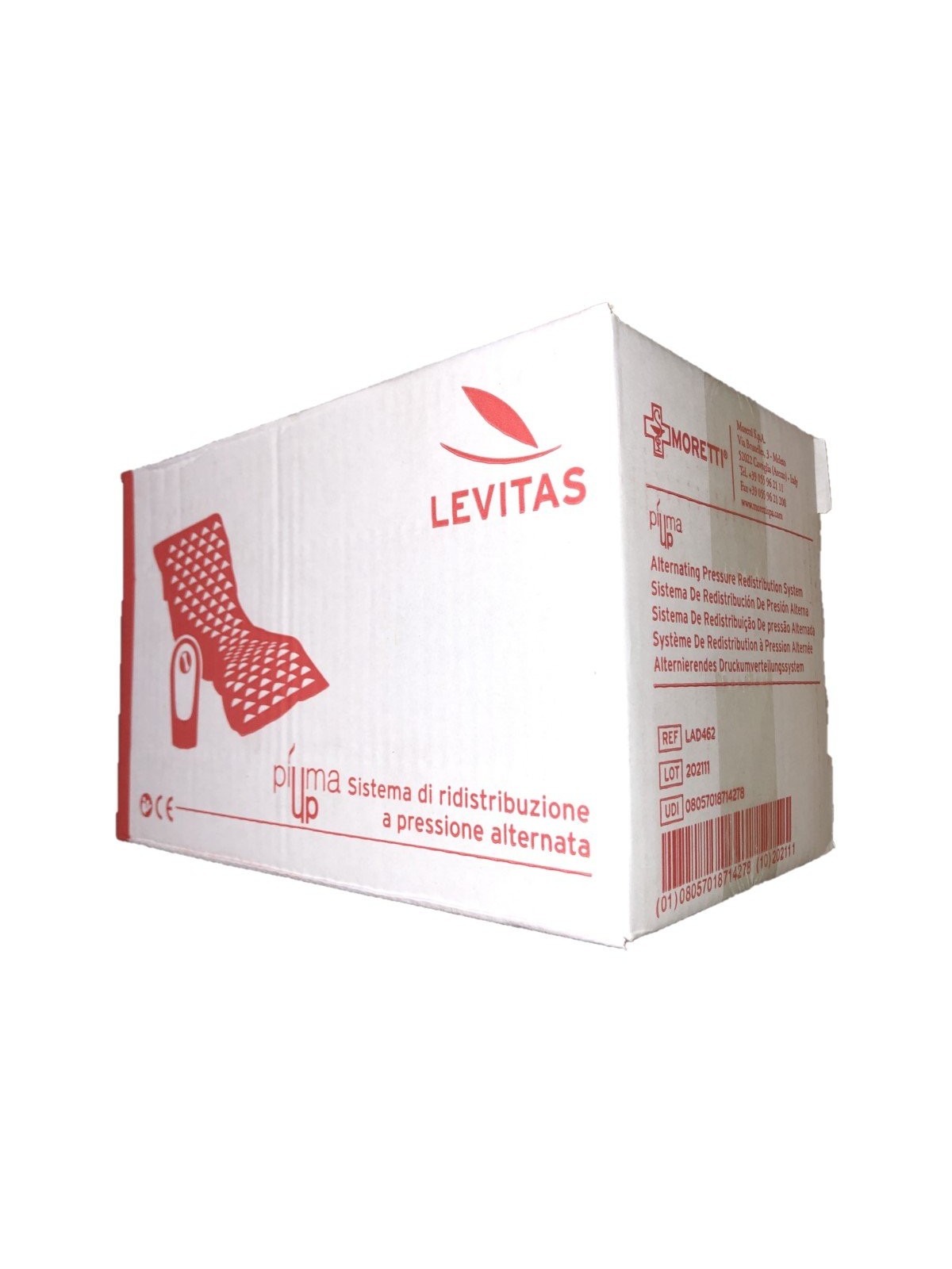 Kit antiescaras Levitas Piuma Up: Colchón + compresor