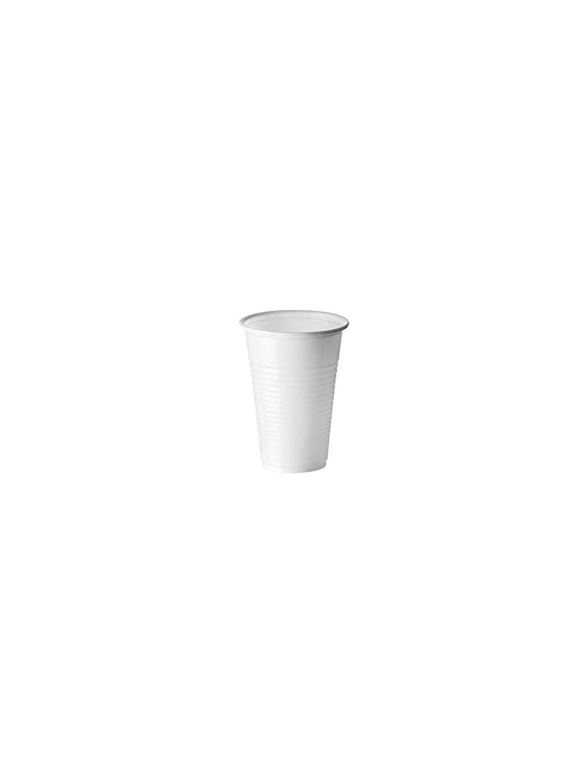 Vaso plástico blanco 220cc [100u]