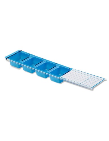 Dispensador medicación con tapa 225 x 50 x 18mm