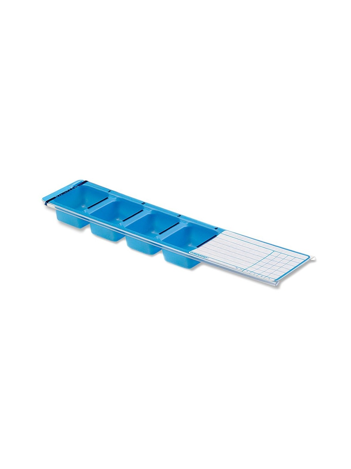 Dispensador medicación con tapa 225 x 50 x 18mm