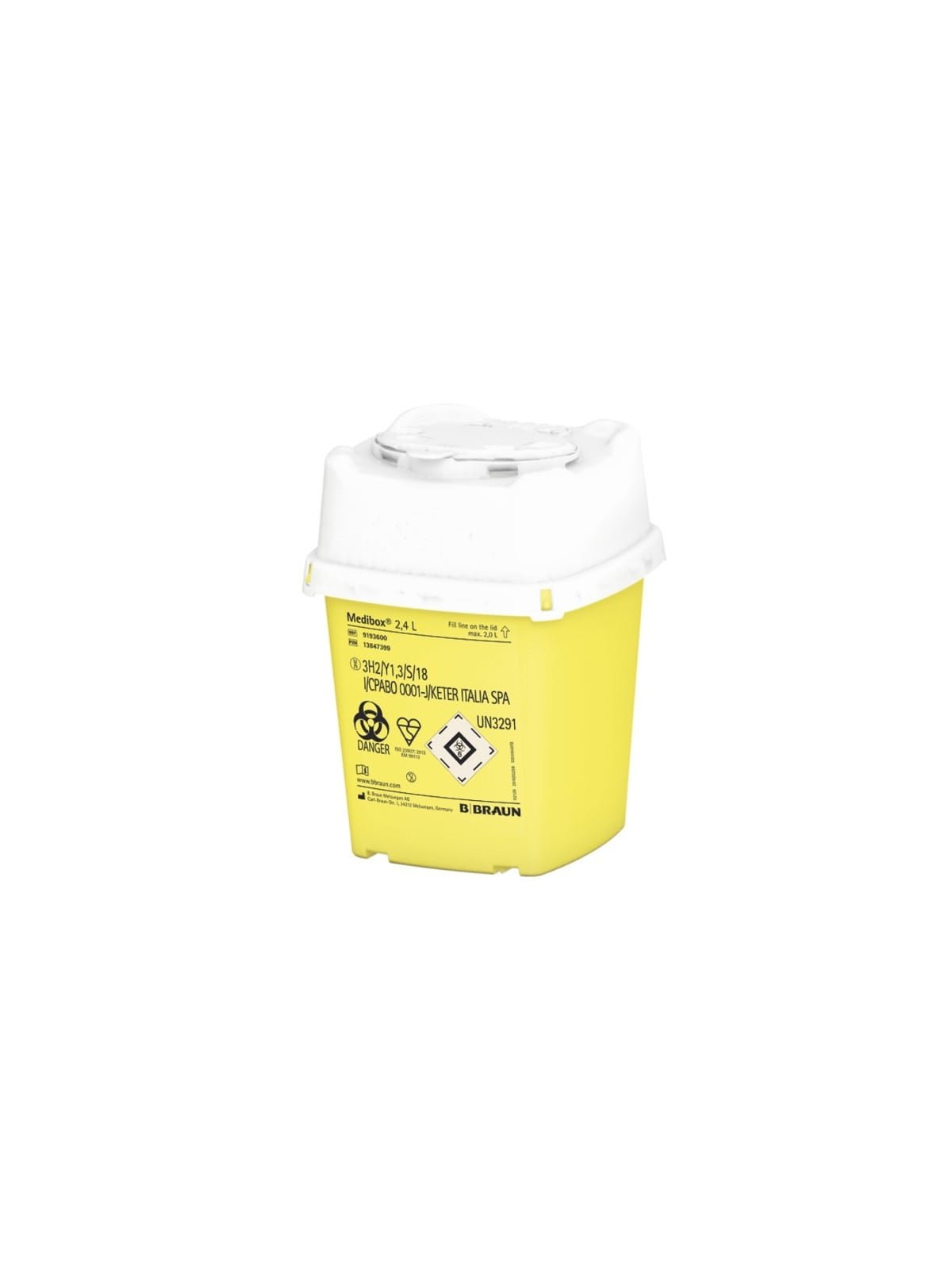 Contenedor de objetos punzantes Medibox [2,4L]