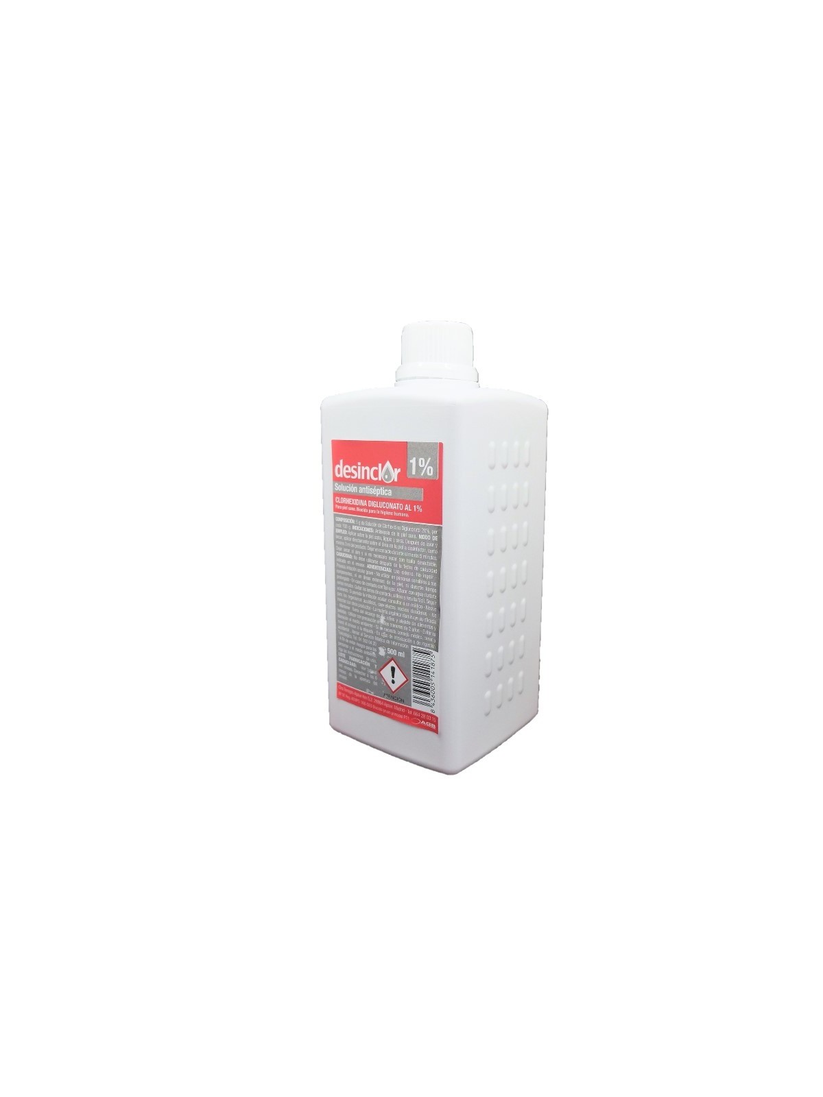 Solución acuosa coloreada clorhexidina 1% Desinclor [500ml]