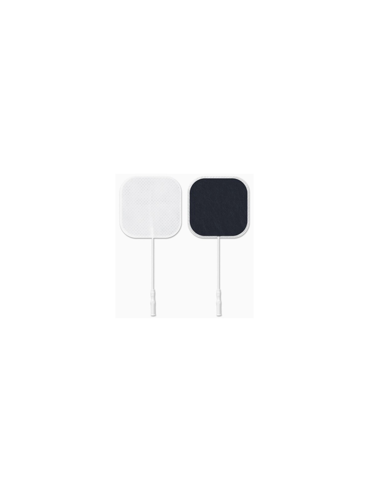Electrodo adhesivo cuadrado / rectangular con cable [4u]