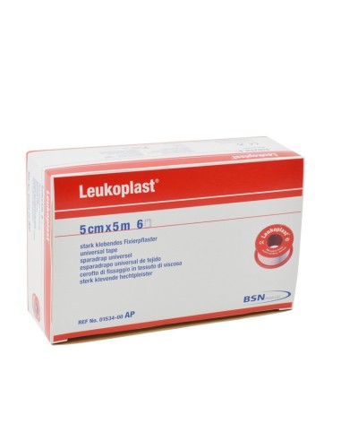 Esparadrapo de tela color blanco Leukoplast S