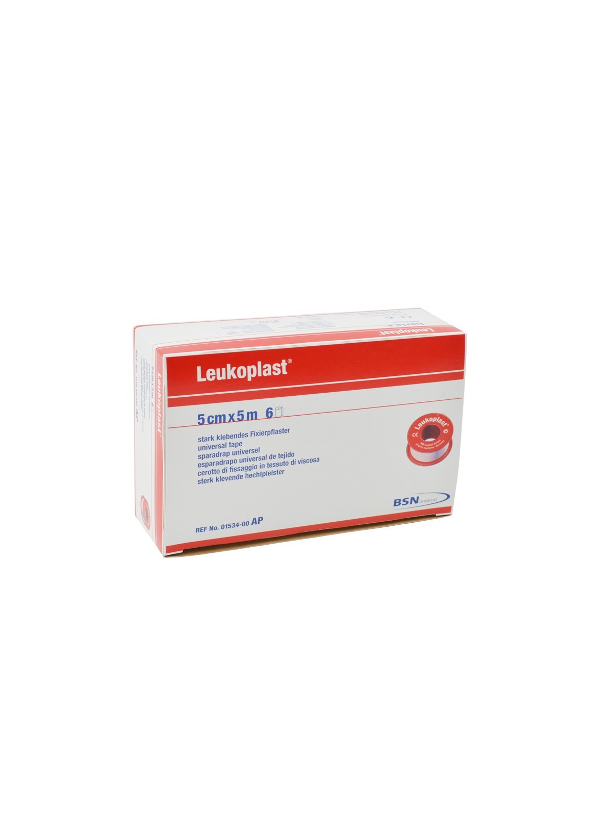 Esparadrapo de tela color blanco Leukoplast S