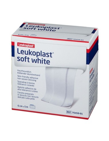 Tiritas en rollo Leukotape soft white 6cmx5m Tiritas en rollo Leukotape soft white 6cmx5m