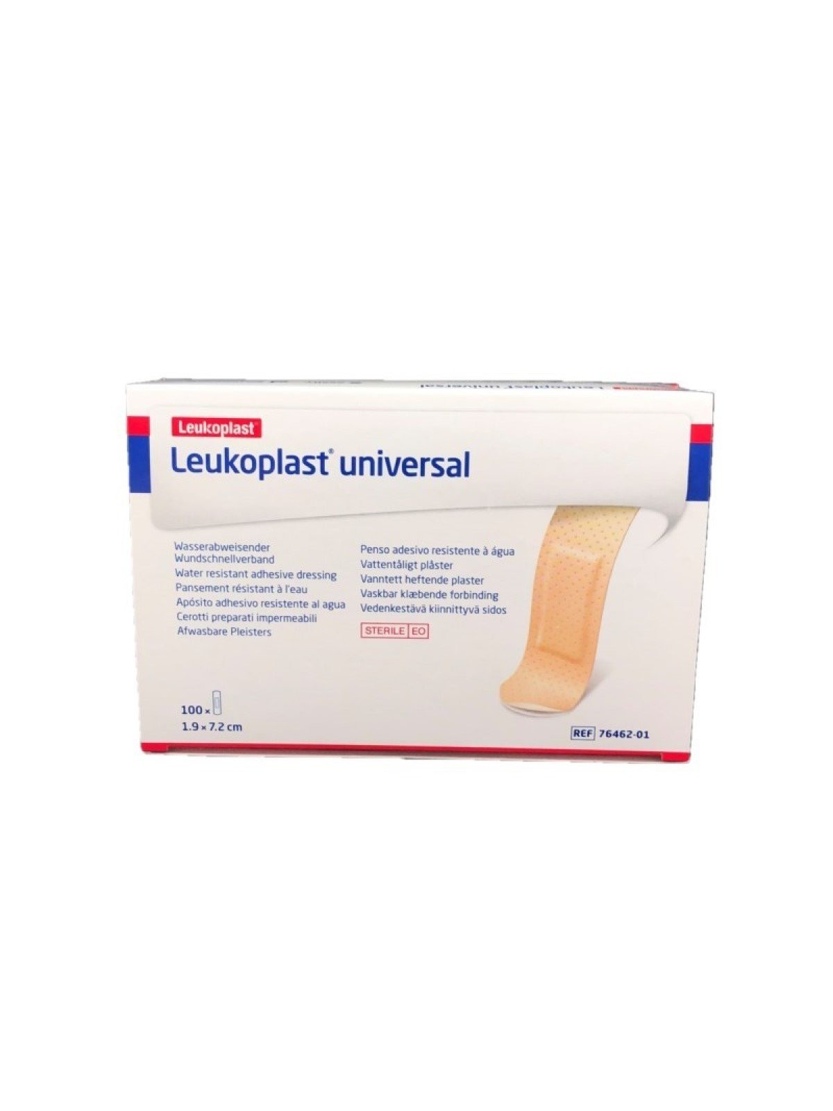Tiritas rectangulares de plástico Leukoplast universal [100u]
