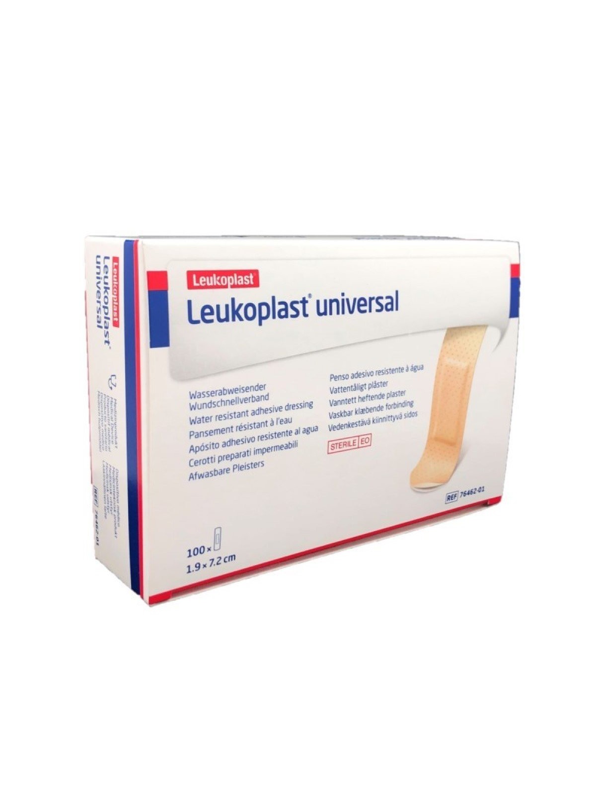 Tiritas rectangulares de plástico Leukoplast universal [100u]