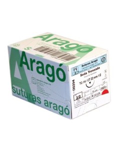 Sutura no absorbible de seda trenzada