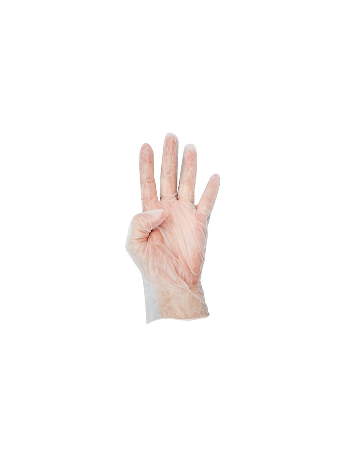 Guantes de vinilo sin polvo [100u]
