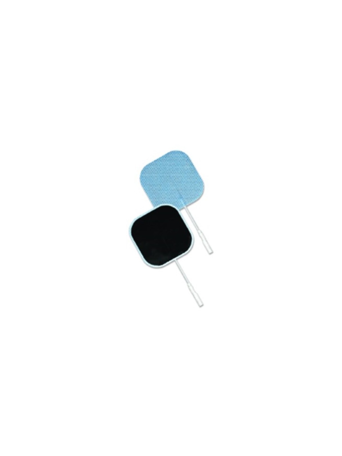 Electrodo adhesivo cuadrado / rectangular con cable [4u]