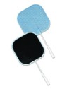 Electrodo adhesivo cuadrado / rectangular con cable [4u]