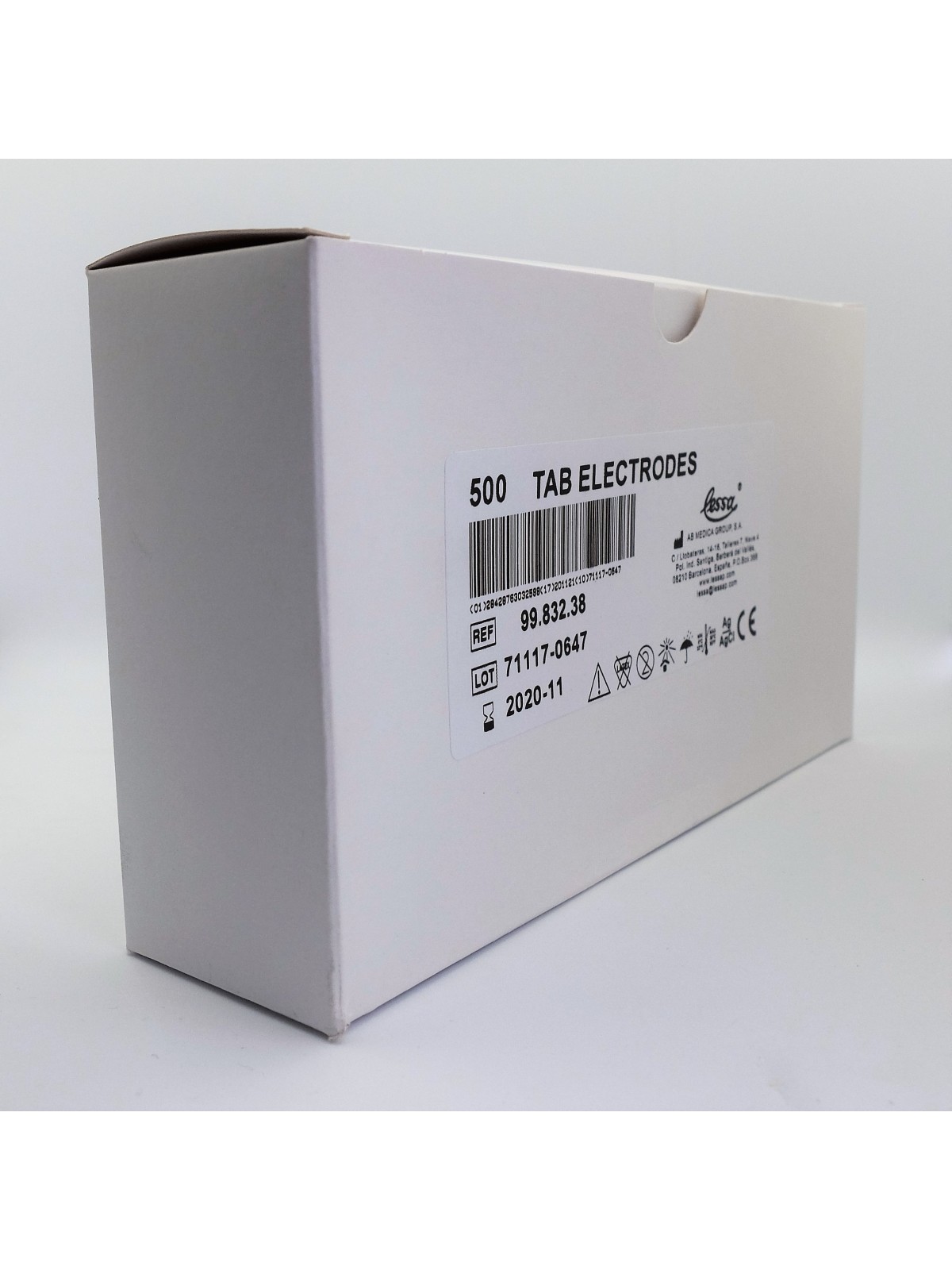 Electrodo TAB 21x34mm ECG con gel [500u]