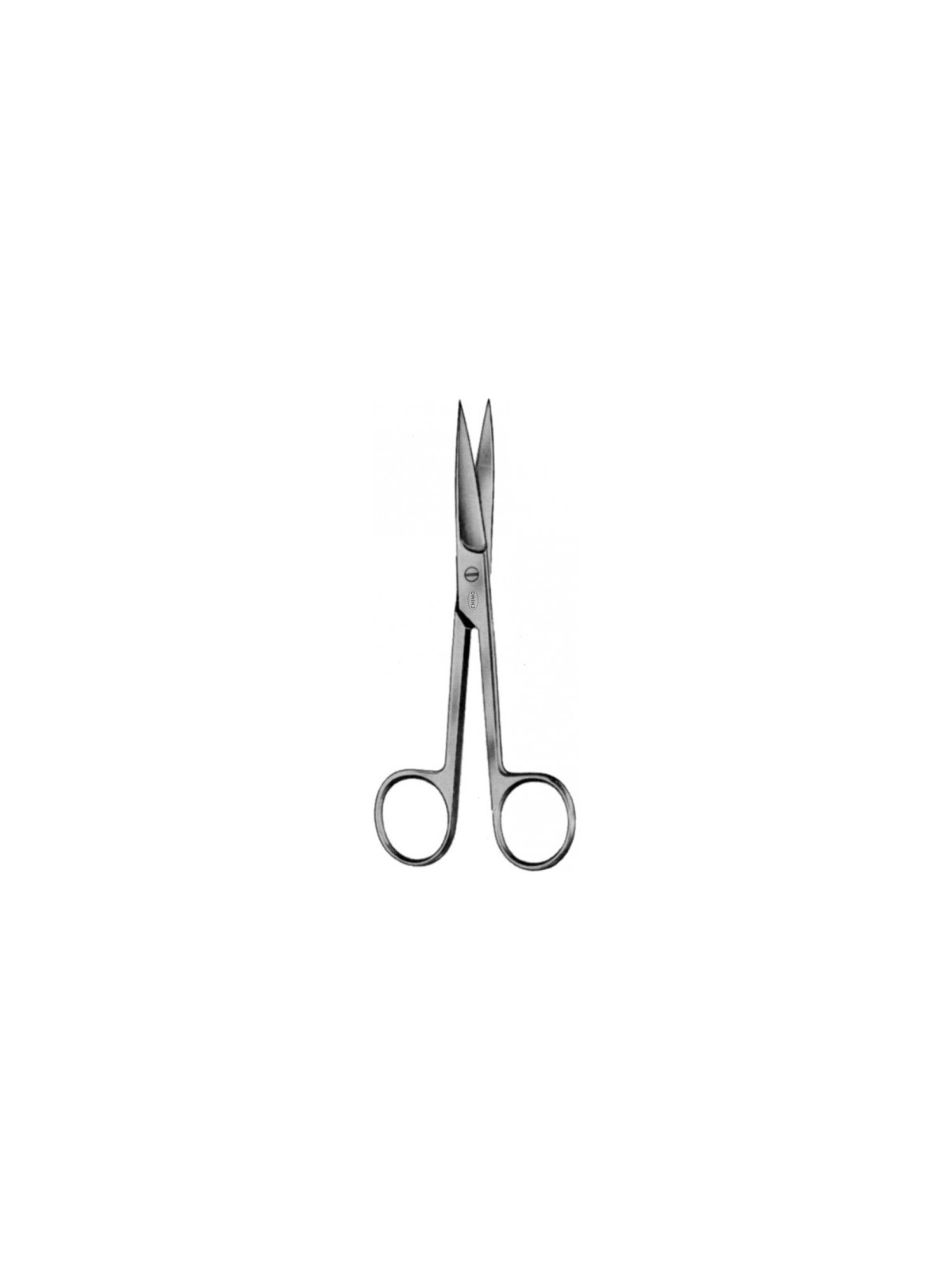 Tijera cirugía recta puntas aguda/aguda [14cm]