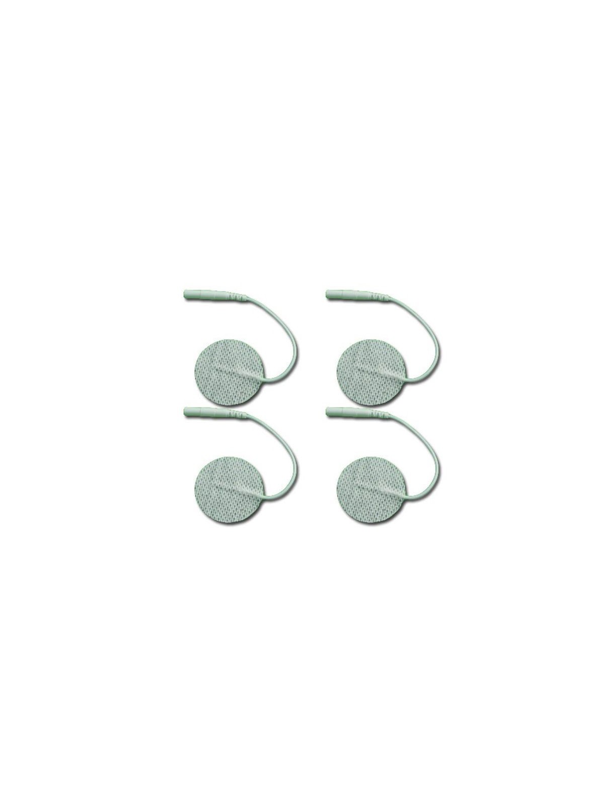 Electrodo adhesivo circular 32mm con cable [4u]