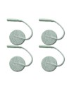 Electrodo adhesivo circular 32mm con cable [4u]
