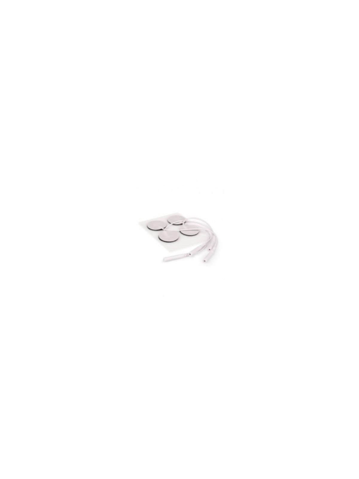 Electrodo adhesivo circular 32mm con cable [4u]