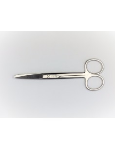 Tijera cirugía recta puntas aguda/roma [14cm]