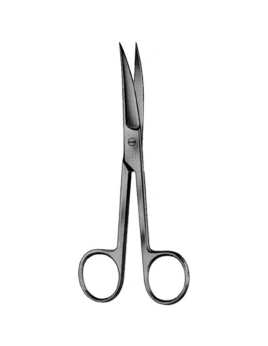 Tijera cirugía curva puntas aguda/aguda [14cm]
