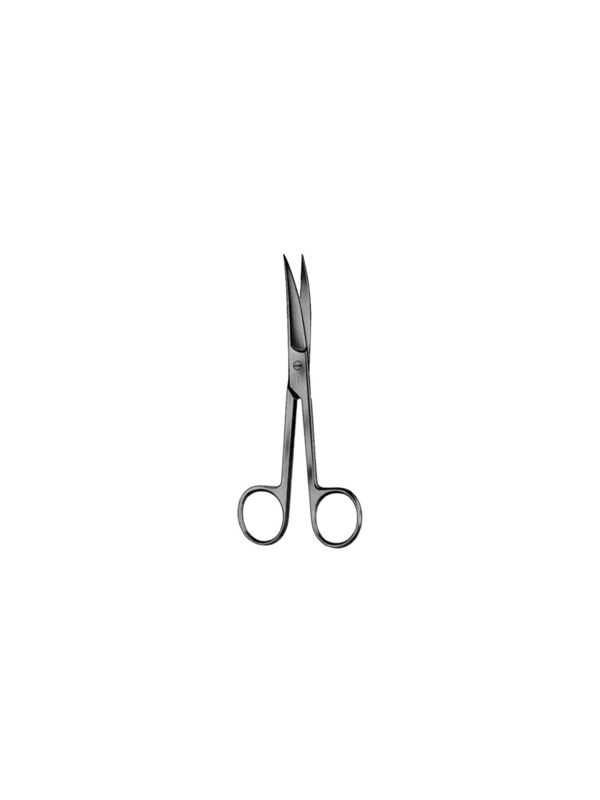 Tijera cirugía curva puntas aguda/aguda [14cm]