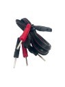 Cable conexión electrodos con conector redondo para equipos Tens [2u]