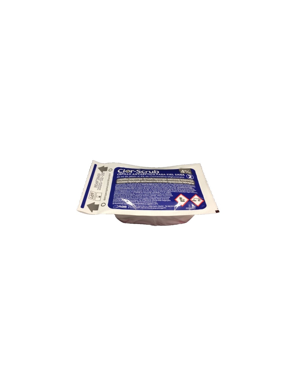 Cepillo con clorhexidina al 4% Clor-scrub [30u]