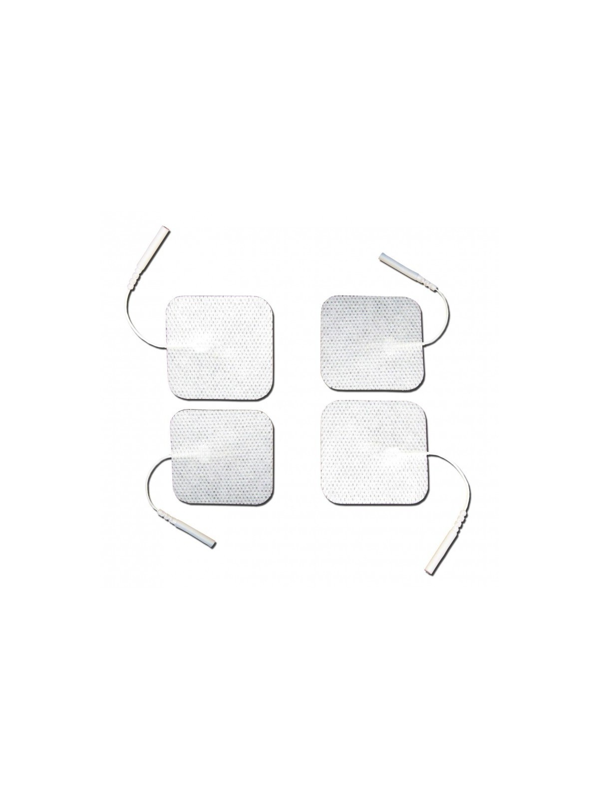 Electrodo adhesivo con cable cuadrado / rectangular [4u]